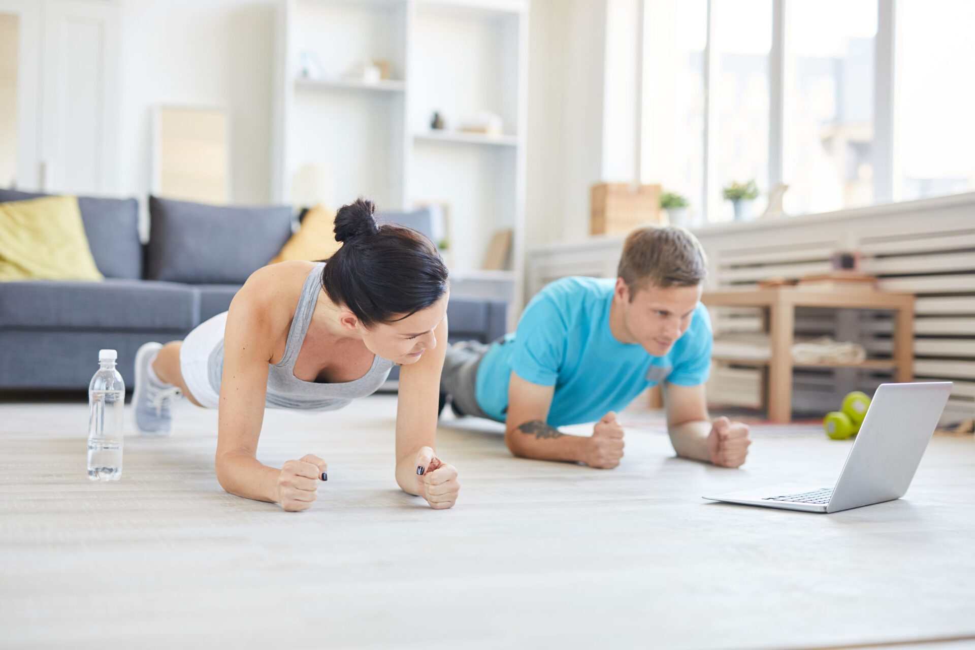 Online fitness session