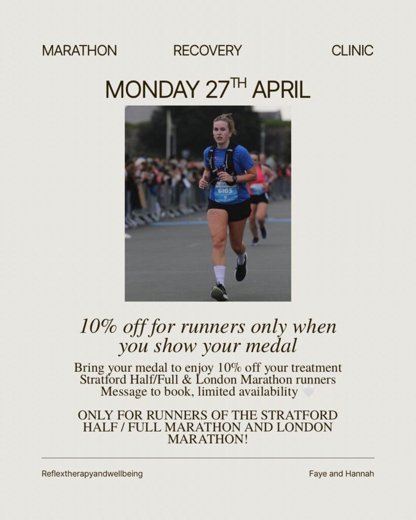 Reflex Therapy and Wellbeing Marathon Recovery